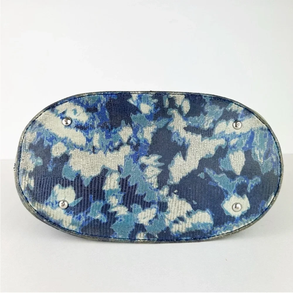 Aimee Kestenberg Leather Multi Blue Crossbody Bag Purse